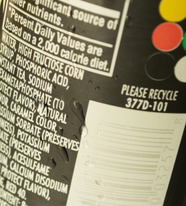 high fructose corn syrup label